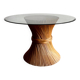 Table à manger McGuire en rotin et bambou « Gerbe de blé »