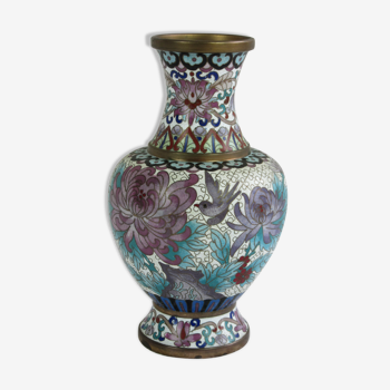 Siloed enamels vase