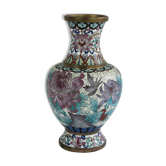 Vase émaux cloisonnés