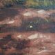 Painting „The Deep in the forest”, Scandinavian design, 1970s