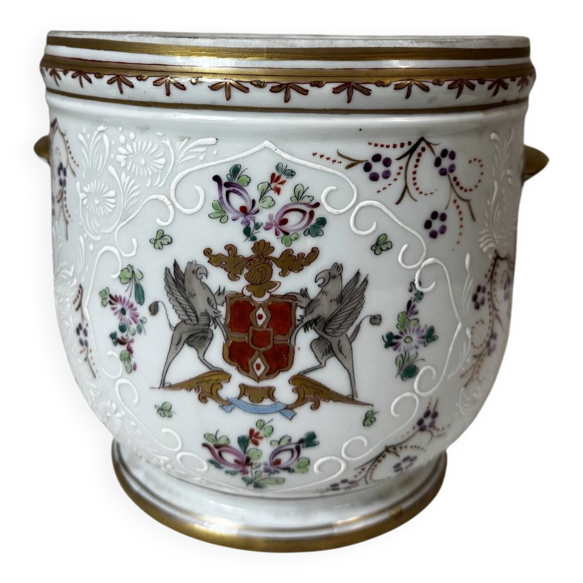 Cache pot en faience