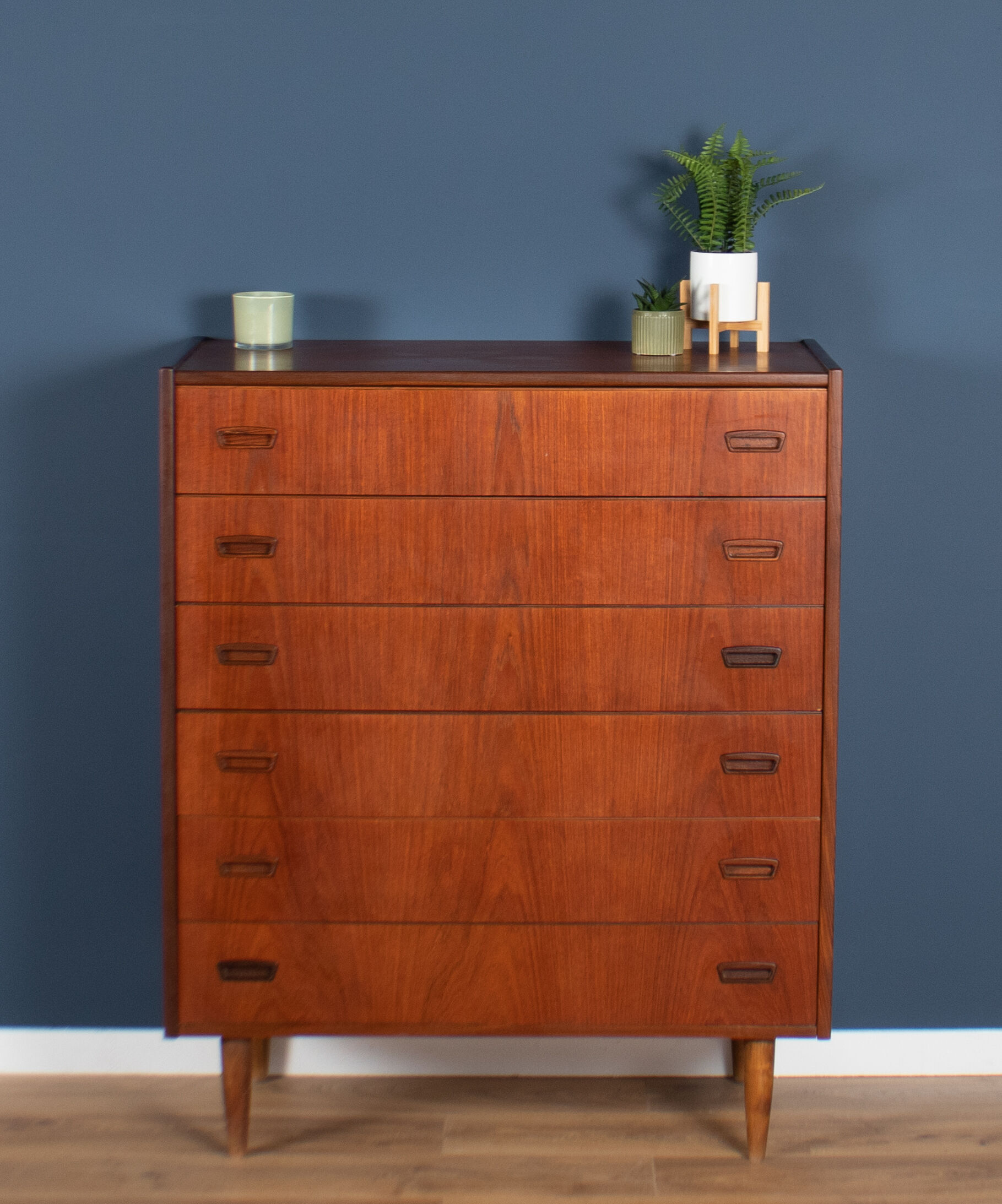Teak 1960s Danish Mid Century Chest Of Drawers