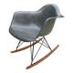 Rar eames armchair, elephant grey, zenith plastics, herman miller