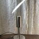 Adjustable frosted glass disc table lamp, France 1990s