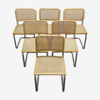 Lot de 6 chaises par Marcel Breuer B32