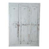 Weathered wooden locker