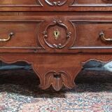 Commode Louis XV en noyer