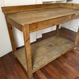 Raw wood workbench