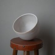 Japandi ceramic salad bowl, second-hand artisanal pottery