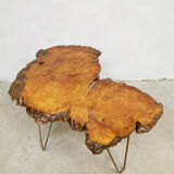 Vintage tree trunk side table coffee table