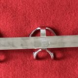 Chrome wall coat rack