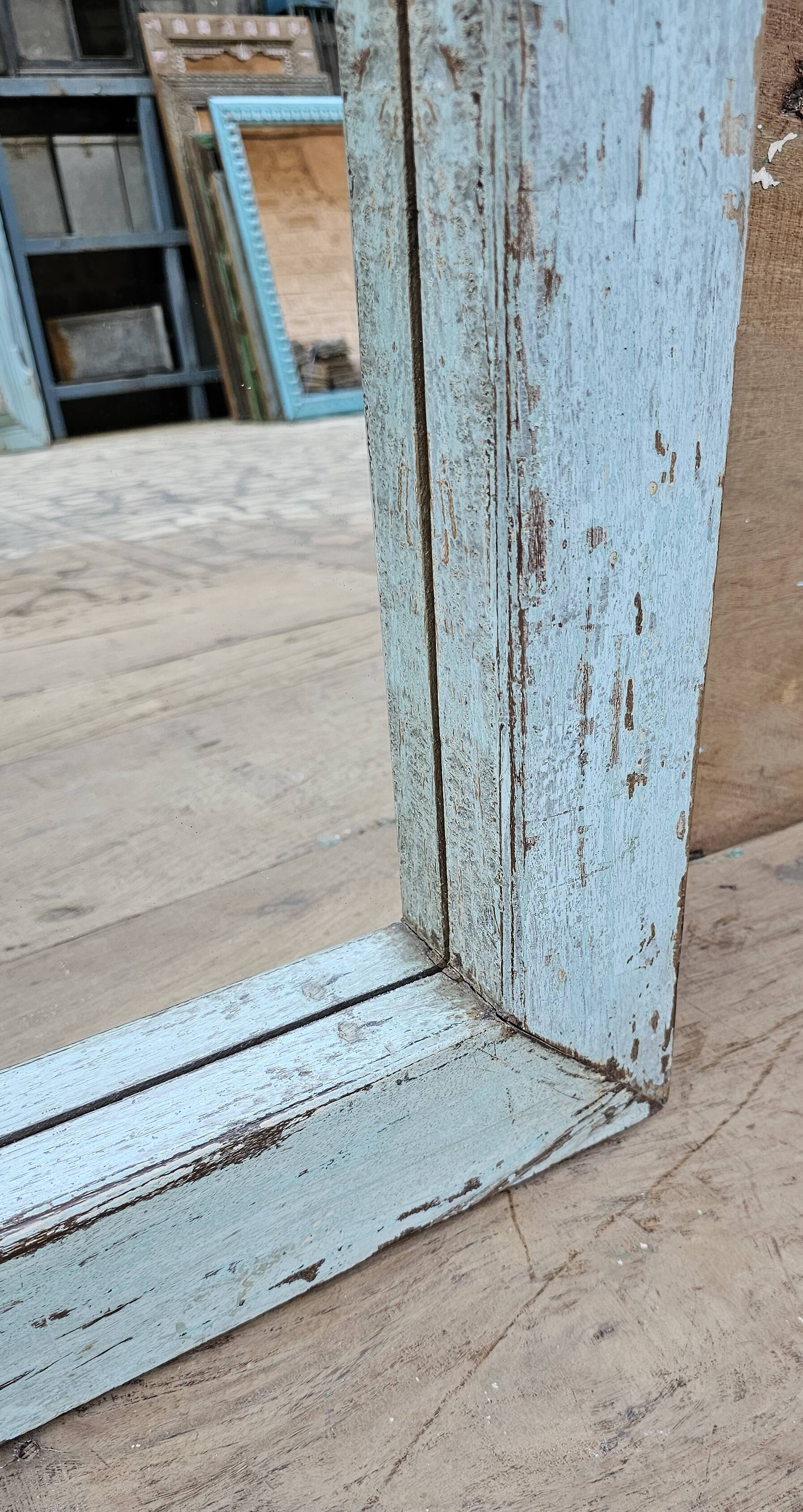 Teak mirror from Burma