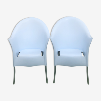 Pair of Lord yo by Starck armchairs