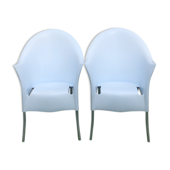 Pair of Lord yo by Starck armchairs