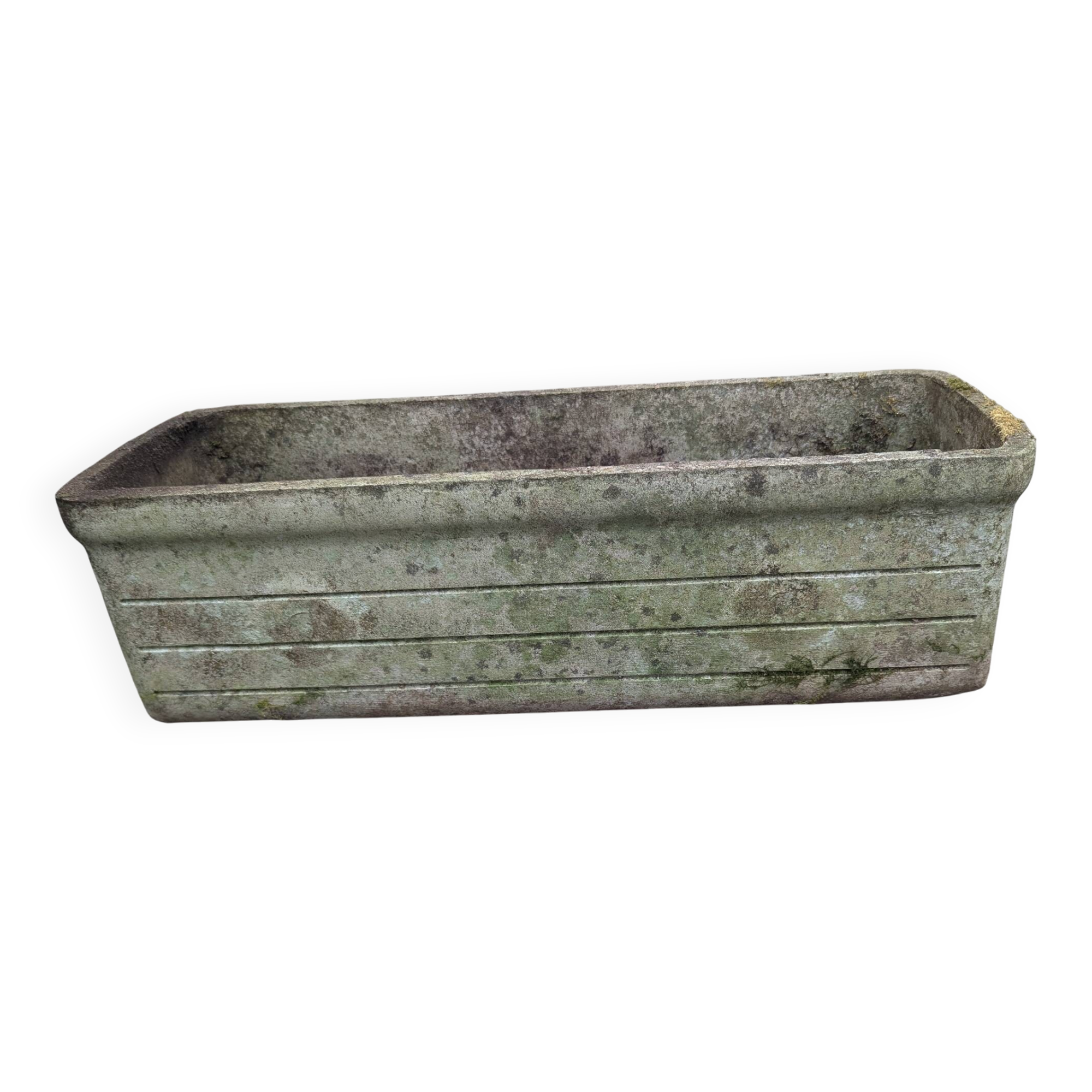 Old fibrecement planter in Eternit style.