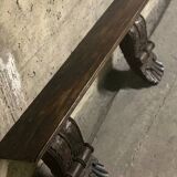 Brutalist mahogany shelf