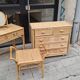 Woven rattan and wicker furniture. Vintage.
