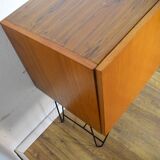 Scandinavian teak and metal row