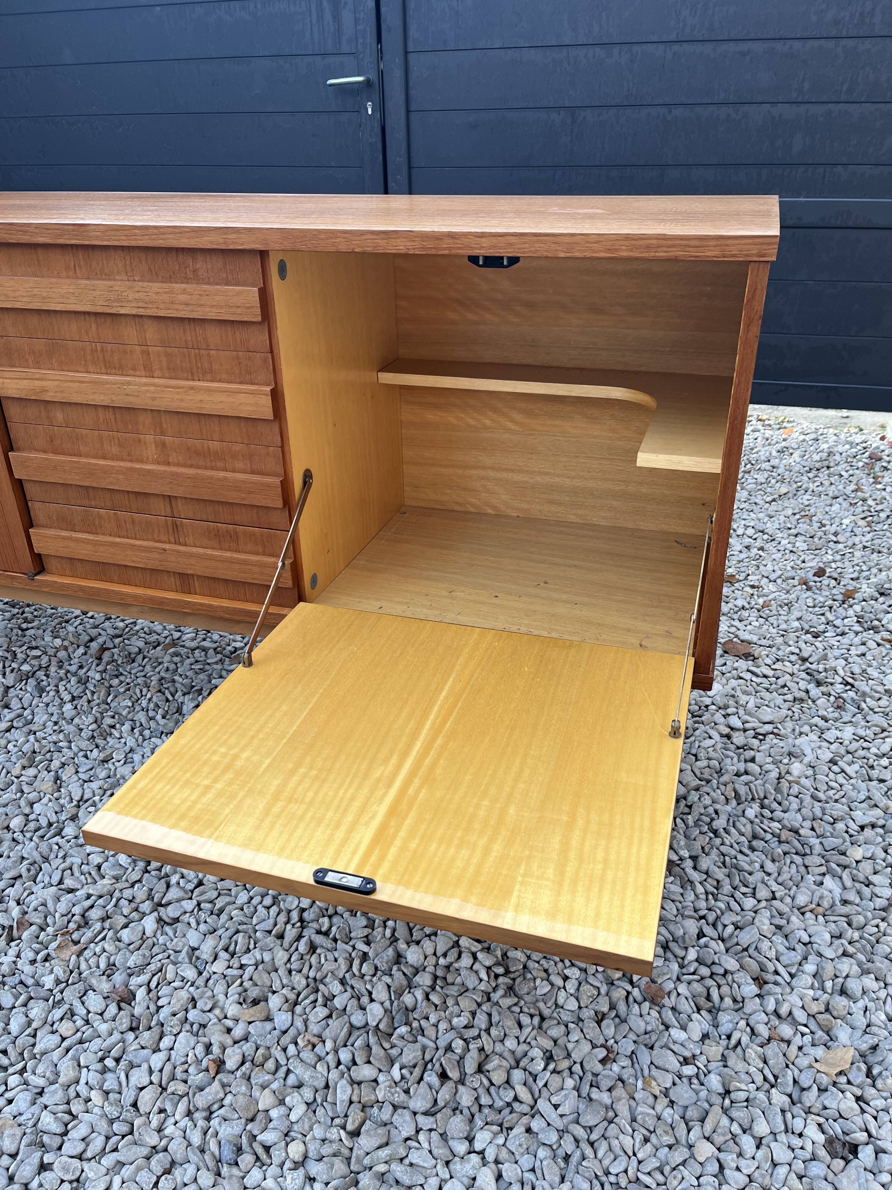 Scandinavian teak row