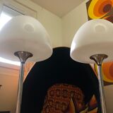 Set of 2 vintage tulip foot lamps