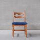 6 oak mid-century dining chairs