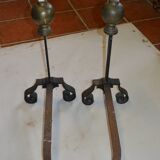 Wrought iron and brass channels