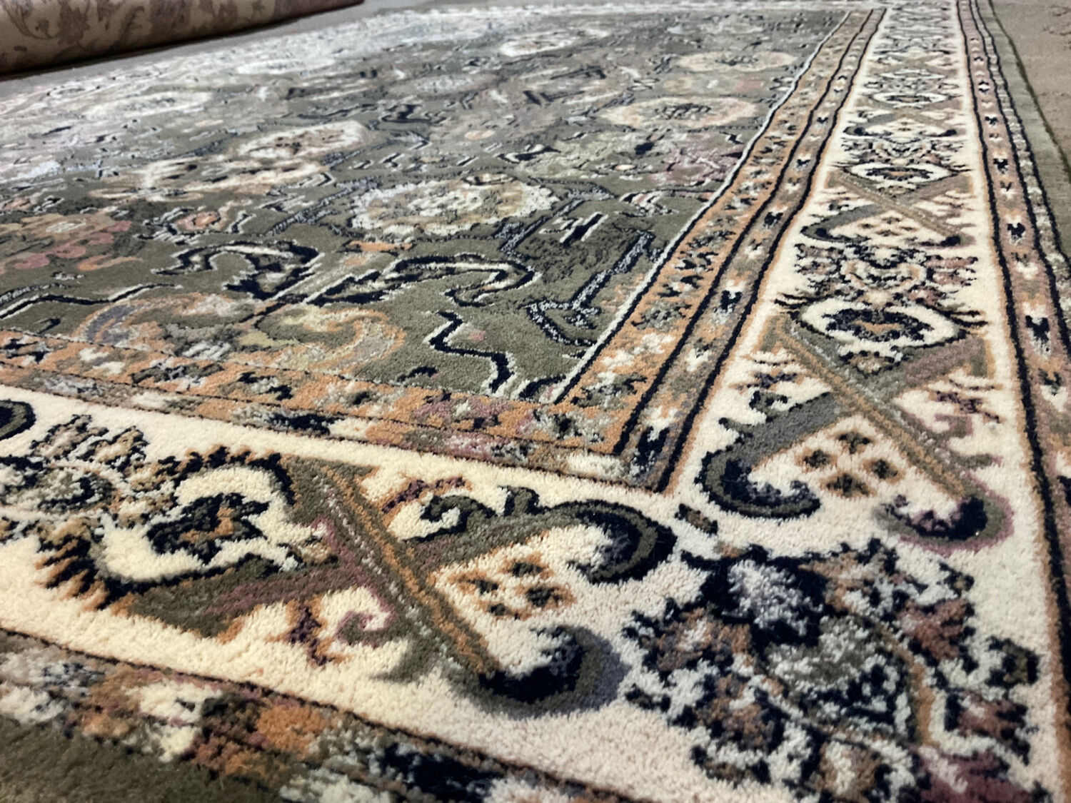 Vintage pure wool carpet 135x200