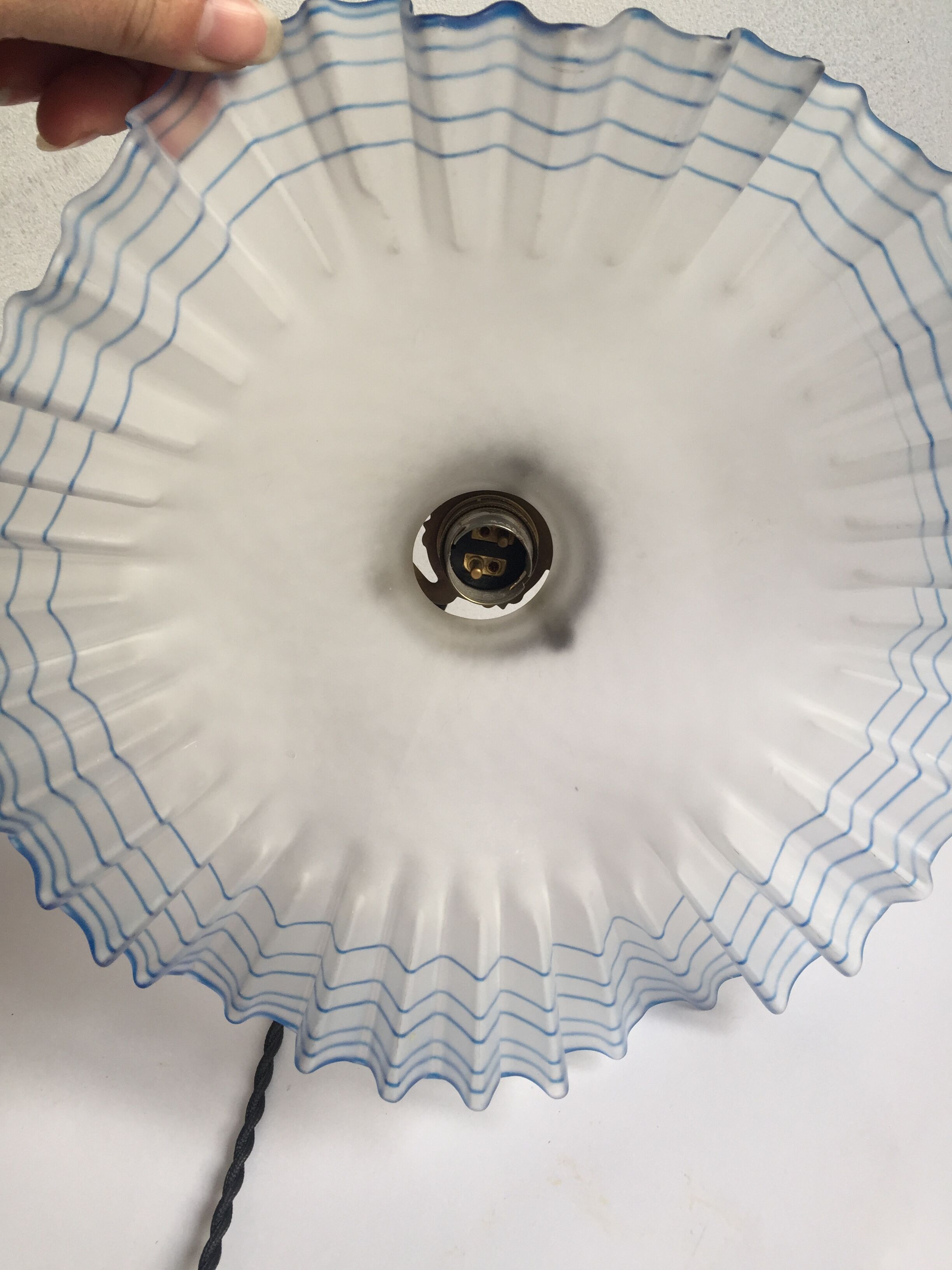 Suspension verre vintage