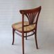 2 Thonet N°221 chairs, caned Art Nouveau bronze decor