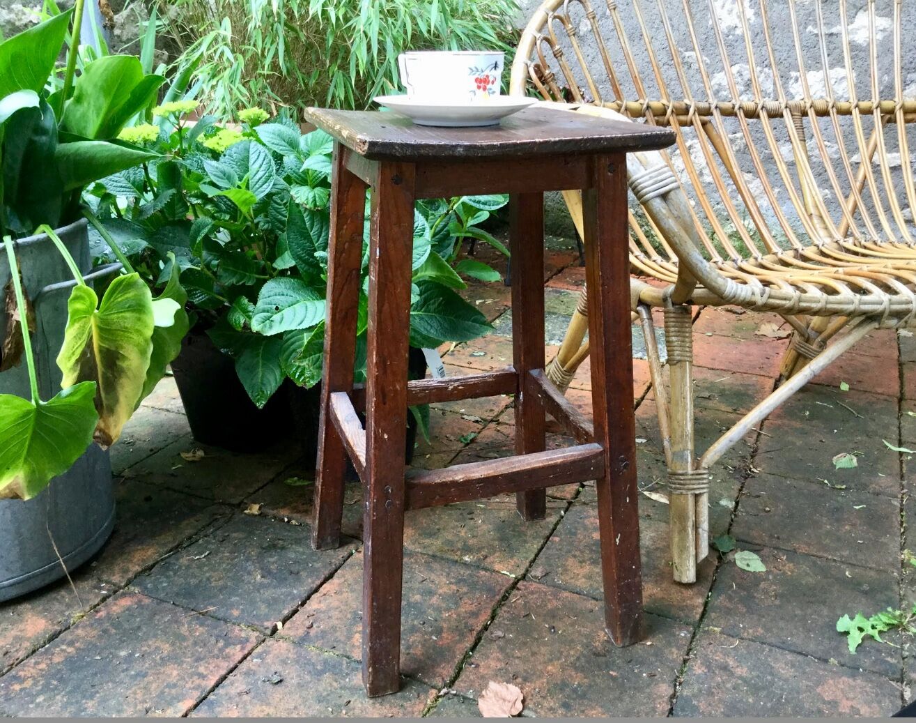 Old farm stool