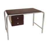 Chromium and skai tubular desk 1970