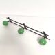Porte-manteaux patères boules bois vert
