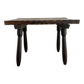 Wooden side table or bed end, Spain 1970