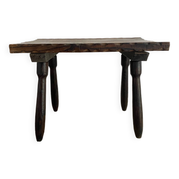 Wooden side table or bed end, Spain 1970