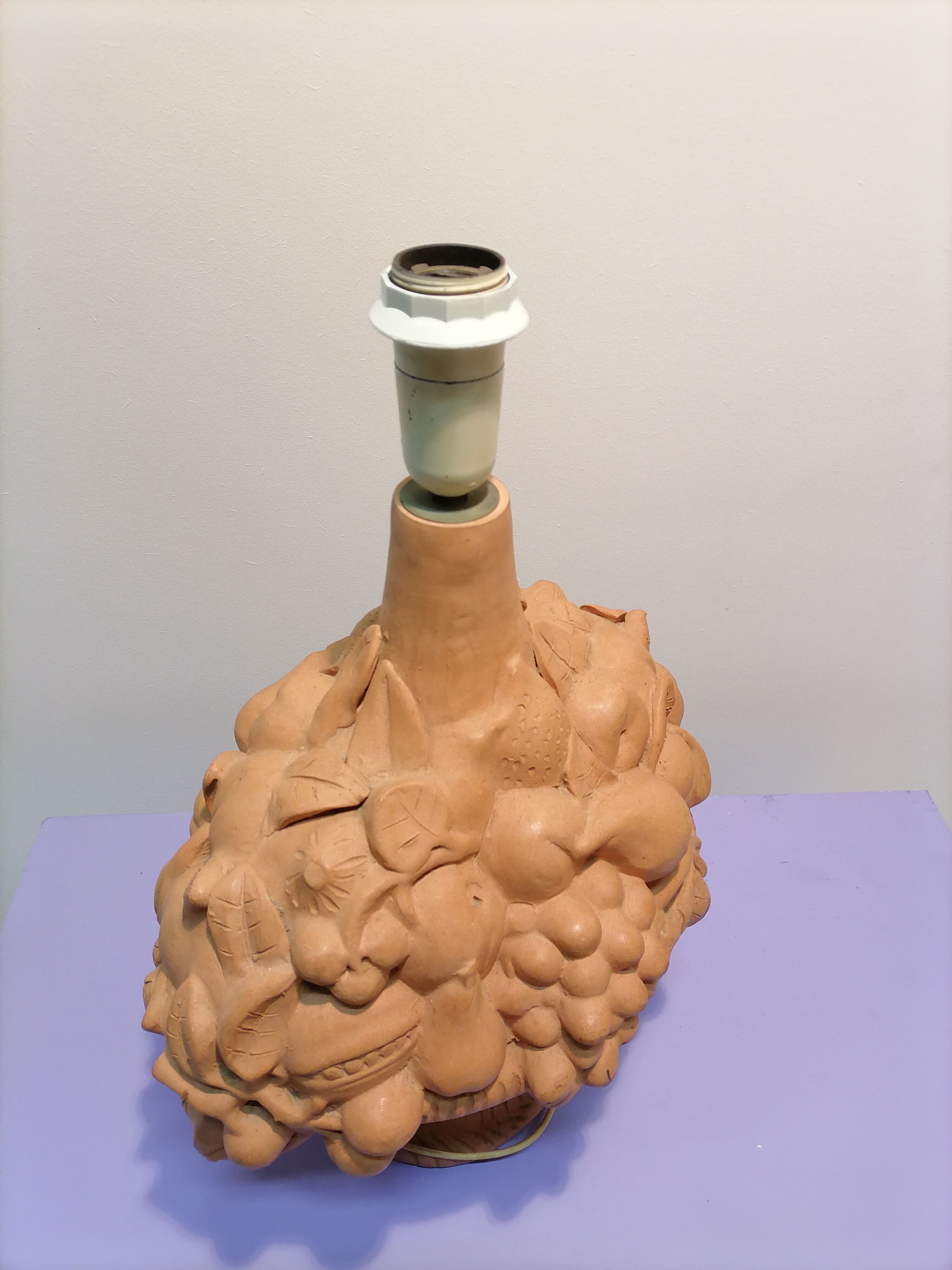 Terracotta fruit lamp 1970