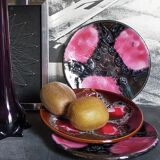 Three ceramic dessert plates from Vallauris 50s