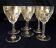 Suite of 6 stemmed glasses for cooked or digestive crystal wine size