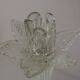 Grand bougeoir Murano transparent ancien
