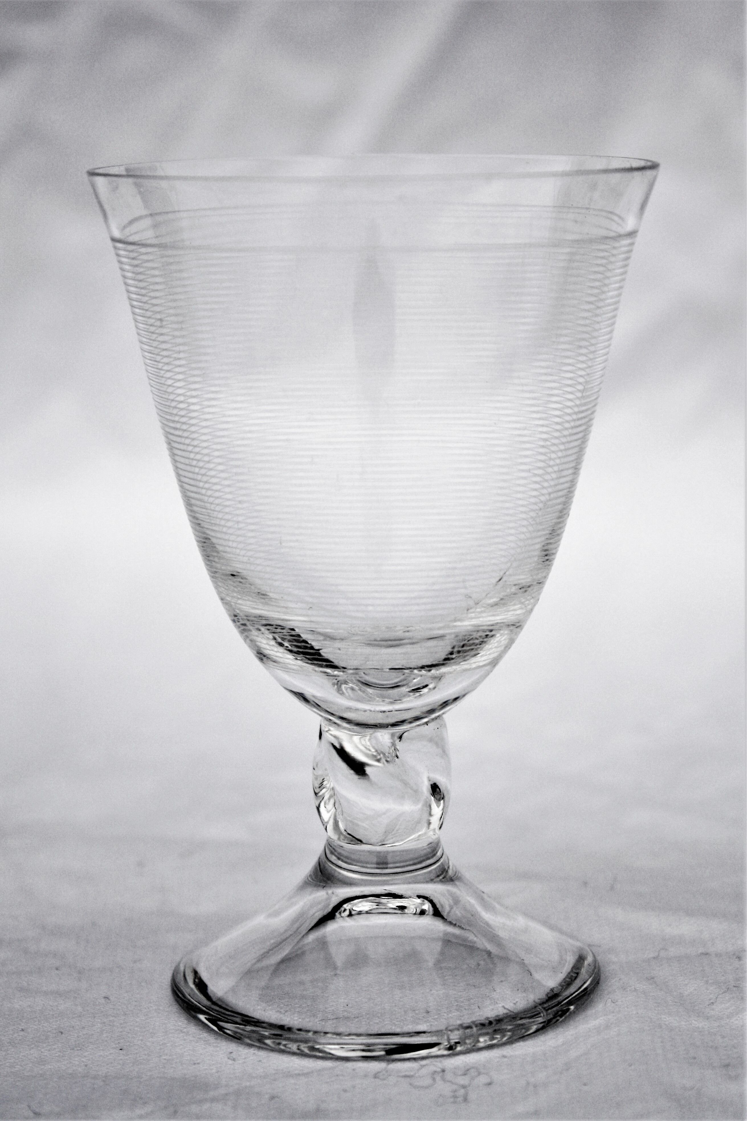 Daum crystal wine glass model Orval