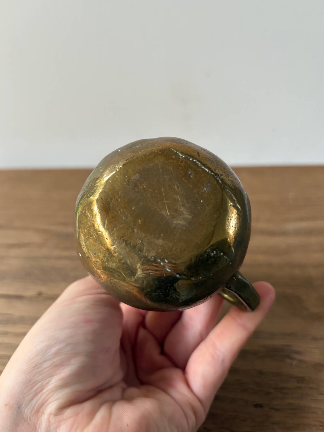 Vintage brass vase