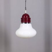 Vintage Glass and Metal Arianna Pendant Lamp by Piero Brombin for Artemide,
