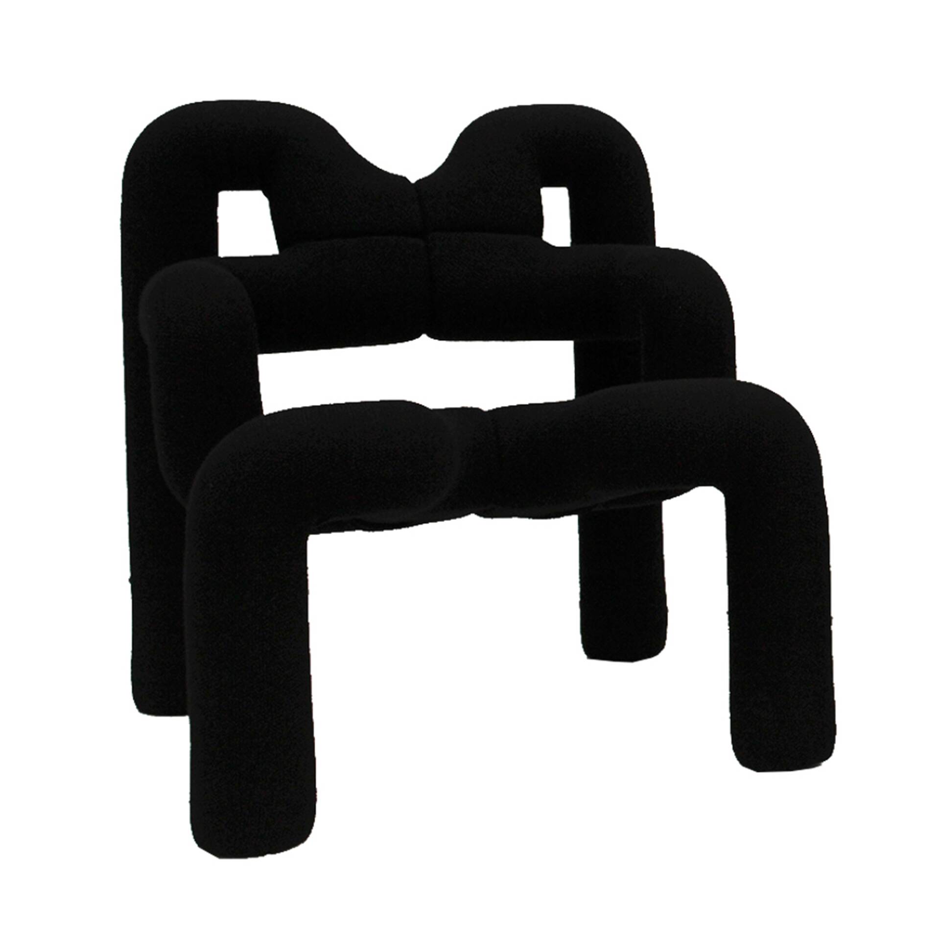 Contemporary Pair of Armchairs Mod Ekstrem Designed by Terje Ekstrom