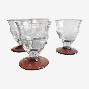 6 glasses aperitif 1930 Art Deco