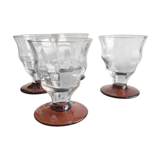 6 glasses aperitif 1930 Art Deco