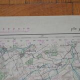 Vintage map of Nomeny