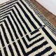 Handmade pure wool rug, size 1.4/2.6 m.
