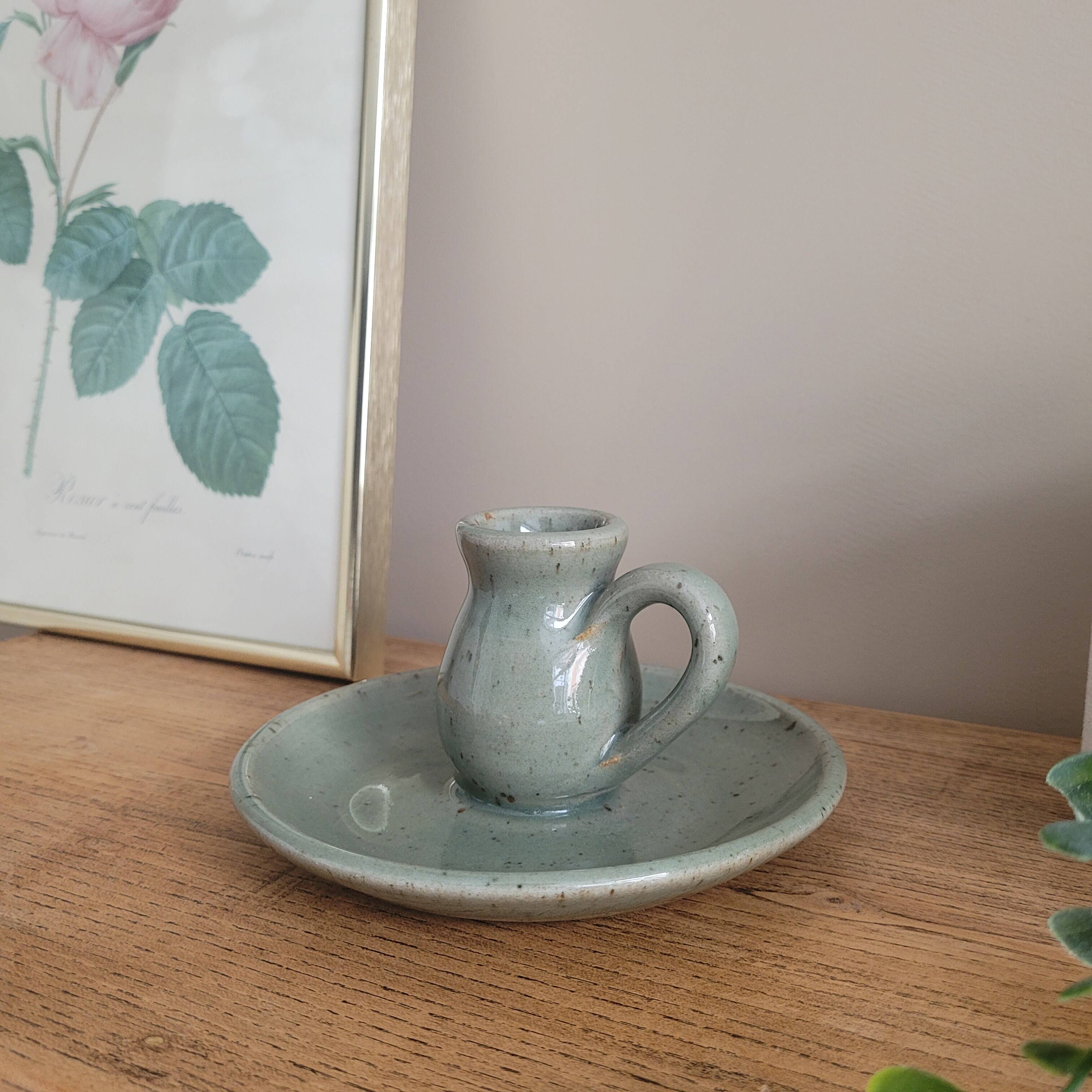 La Redoute x Selency ceramic candle holder 20 gray