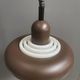 Knud Christensen pendant lamp model UFO in Brown metal, and white plastic 1970s