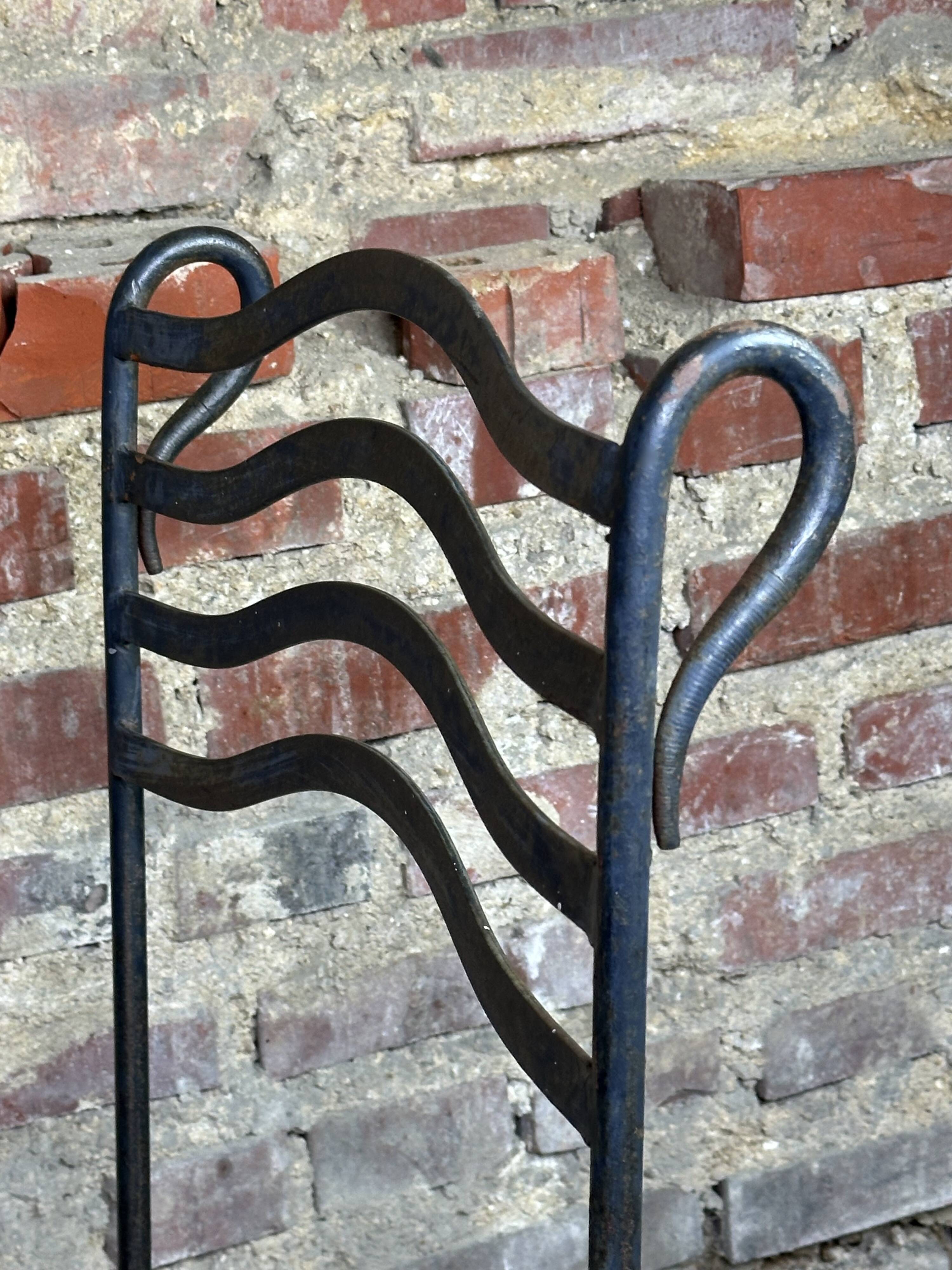 Wrought iron chairs (set of 4)