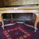 Large table for 12 people with extensions, Louis XV style.